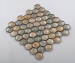 Hexagonal Shape Iridescent Glass Mosaic