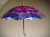 OUTSIDE PRINT INSIDE SOLID DOUBLE LAYER STRAIGHT UMBRELLA
