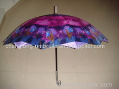 MANUAL OPEN PLASTIC HANDLE STRAIGHT UMBRELLA