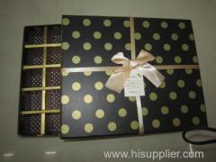 Hot Sale Paperboard Chocolate Box with Bowknot
