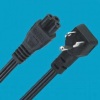 125V 10A UL certified notebook power cable/NEMA 5-15P / IEC 60320 C-5
