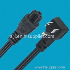 125V 10A UL certified notebook power cable/NEMA 5-15P / IEC 60320 C-5