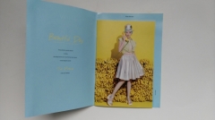 Custom textured paper cover children's clothes brochure printing services