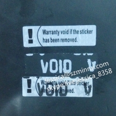 Best Selling Tamper Proof Evident Void Security Warranty Seal Sticker Custom Void Label Security Sticker
