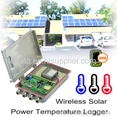 Wireless Solar Power Temperature Logger