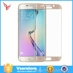 New coming tempered glass meterial curved produced screen proector for samsung s6 edge tempered glass screen protector