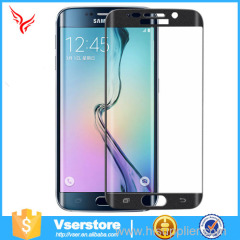 New coming tempered glass meterial curved produced screen proector for samsung s6 edge tempered glass screen protector