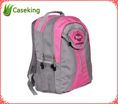 12 colors Cheap Daily pack with mesh pocket Promotional school bags 1680D School backpack