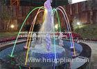 Outdoor Laminar Jet Fountain Color Changing LED Light Jumping Jets