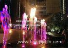 Cast Iron Fire Mix Musical Water Fountains Customized RGB Underwater Light