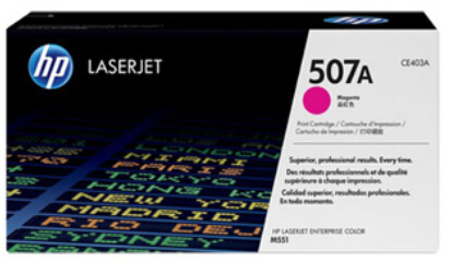 HP CE403A 507A MAGENTA LASERJET TONER CARTRIDGE- MAGENTA