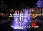 Multimedia Control Garden Water Fountains With Waterproof LED Light
