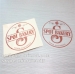 Brown Printed Round Bakery Bread Use Transparent Vinyl Seal Stickers
