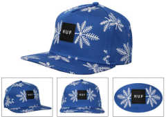 Blue hip hop caps