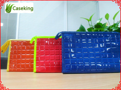 China manufacture Wholesale Girls fashion PU cosmetic bag with zipper