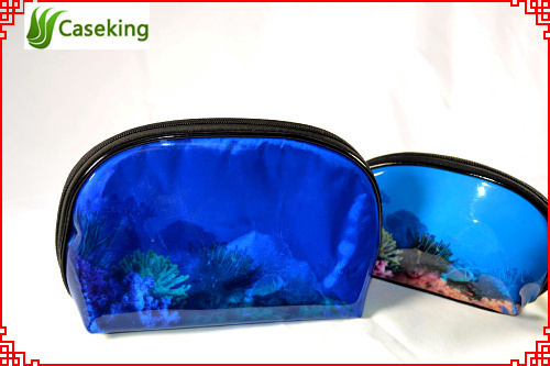 Beautiful fashion promotional travel custom pvc cosmetic bag