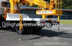 Donghae truck mounted Aerial working platform telescopic hydraulic boom crane lifting bucket