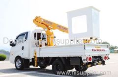 Donghae Aerial working platform truck mounted crane telescopic boom crane bucket