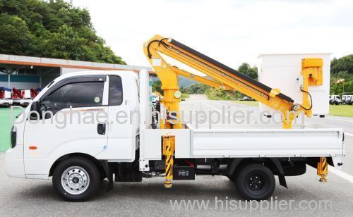 Donghae aerial work platform manlift bucket hydraulic telescopic boom crane