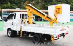 Donghae aerial work platform manlift bucket hydraulic telescopic boom crane