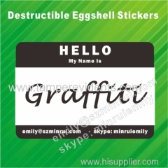 Manufacturer of Different Designs and Shapes of Black Printed Breakable Egg Shell Sticker