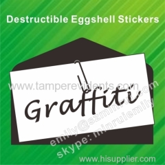 Manufacturer of Different Designs and Shapes of Black Printed Breakable Egg Shell Sticker