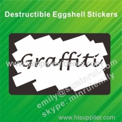 Manufacturer of Different Designs and Shapes of Black Printed Breakable Egg Shell Sticker