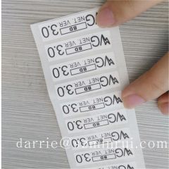 Wholesale destructible labels .self adhesive paper fragile tamper proof seal labels stickers with logo printing