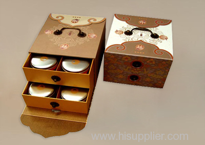 High Grade Drawer style Mooncake Box with Handle