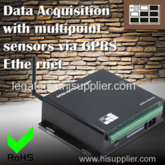 Data Acquisition with multipoint sensors via GPRS Ethernet