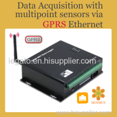 Data Acquisition with multipoint sensors via GPRS Ethernet