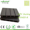 dark grey OEM wood color outdoor slotted wpc antiskidding wpc flooring