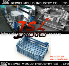 Injection plastic fruit vegetable fish crate mould
