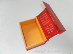 Color printing cover Wine Box with Satin Lining