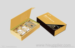 Color printing cover Wine Box with Satin Lining