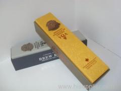 Color printing cover Wine Box with Satin Lining
