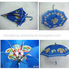 MANUAL OPEN PRINTED DESIGN CHILDREN UMBRELLA