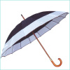 2 color combination auto open wooden umbrella