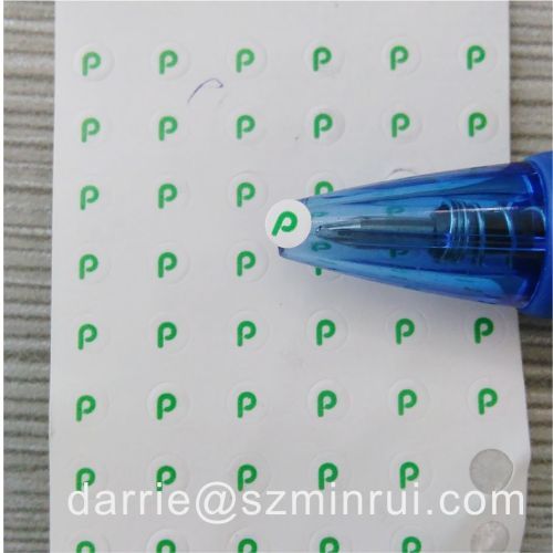 Hot Sales security destructible label stickers for round small warranty screw sealing on mobile phone