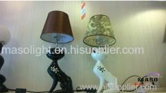 Decorative Resin Animal Table Lamp 3w LED E27 Bulb Black Color Cat lamp Stand