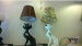 Decorative Resin Animal Table Lamp 3w LED E27 Bulb Black Color Cat lamp Stand