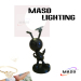 Residential Lighting Ant Stand Table Lamp Glass Ball Cover LED Bulb Light Source MS T3002