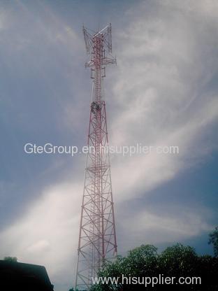 45meters communication steel tower tubular tower