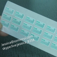 China Wholesaler offer Custom Destructible Vinyl Label Tamper Evident Security Self Adhesive Destructible Sticker