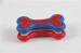 Hotsale голубой собаки резиновая кость жевать игрушки