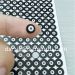 Custom security destructive labels stickers for round small black warranty screw sealing on mobile