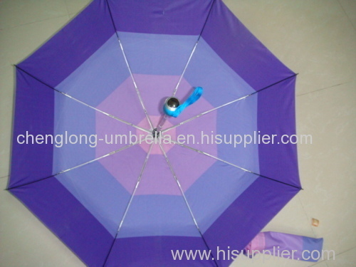 3 FOLD UMBRELLA WITH PRINTED DESIGN