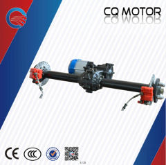 rear axle with hydraulic brake Differential speed permanent magnet DC brushless motor used axle conversion axle