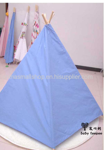 Baby Children kids Wood Tent Toys Play House Cotton Tent Princess style Game House Indian Teepee