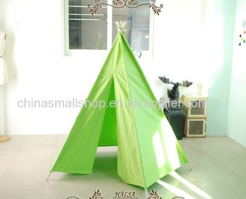 Baby Children kids Wood Tent Toys Play House Cotton Tent Princess style Game House Indian Teepee